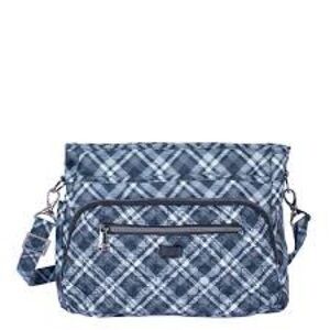 Lug Shimmy SE Crossbody Bag NWT Plaid Grey